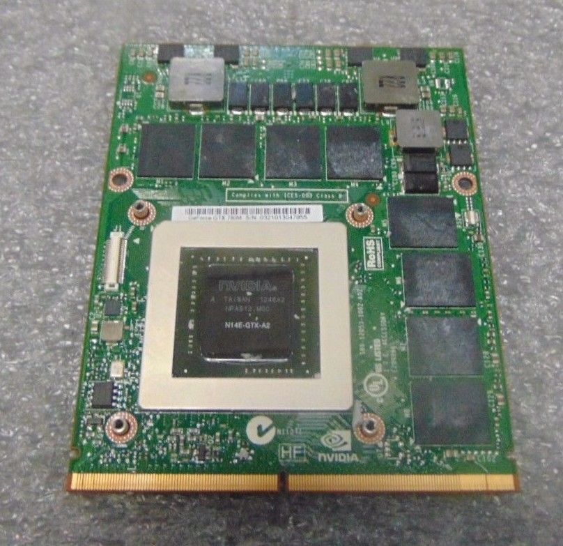 Nvidia GeForce GTX 780M 4 GB GDDR5 Grafikkarte N14E-GTX-A2 VGA K